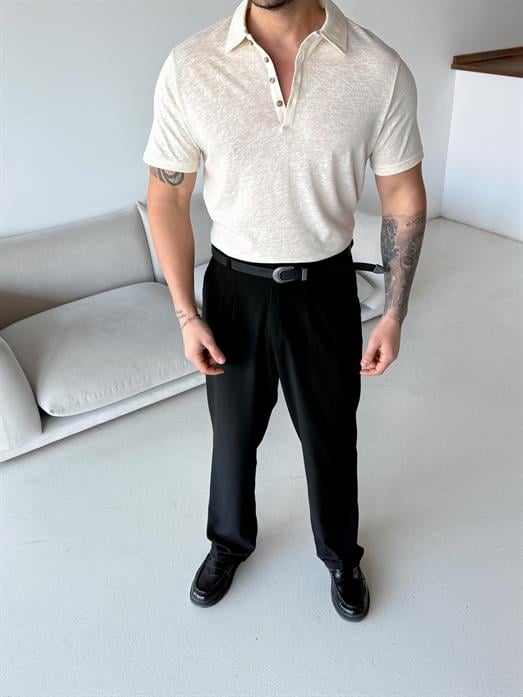 Bej Basic Martin Polo Triko Antioch 9448