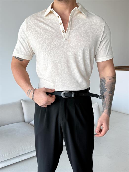 Bej Basic Martin Polo Triko Antioch 9448