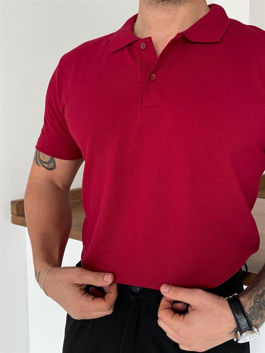 Bordo Lacos Polo Yaka TK