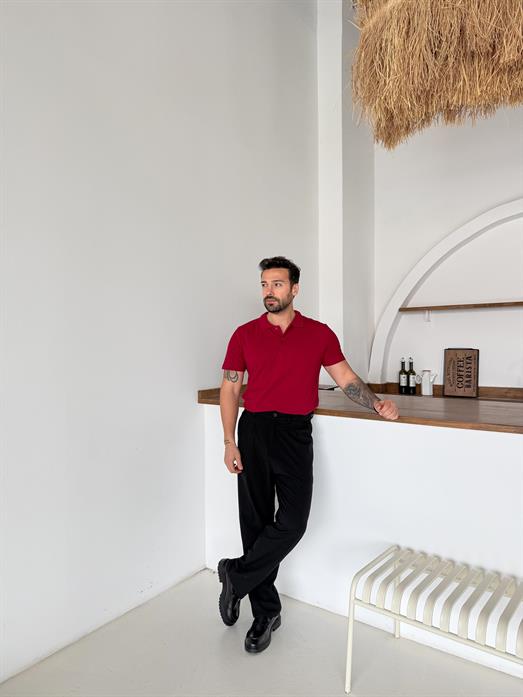 Bordo Lacos Polo Yaka TK