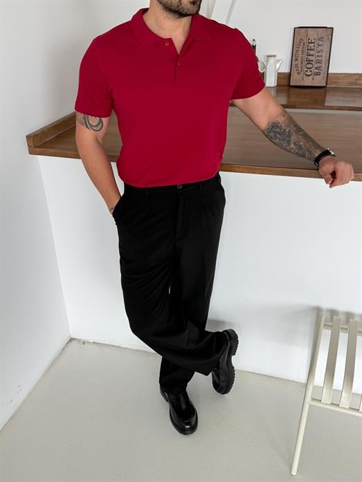 Bordo Lacos Polo Yaka TK