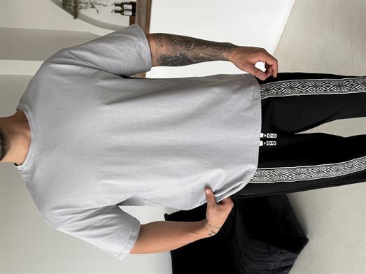 Boyamagri Düz Pamuk Oversize T-SHİRT SC