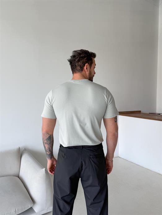 Boyamagri Kısa Kol Penye Pamuk Likralı T-SHİRT SC