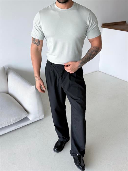 Boyamagri Kısa Kol Penye Pamuk Likralı T-SHİRT SC