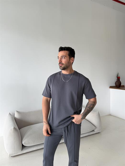 Füme Çimalı Oysho Regular Fit Tişört LNS 37099