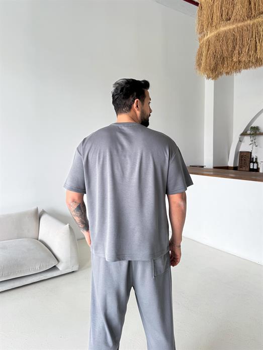 Gri Oysho Bol Kalıp Tişört JJ