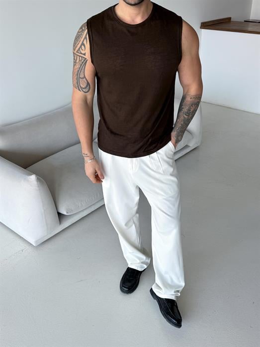 Kahve Basic marsel pamuk triko Antioch 9459