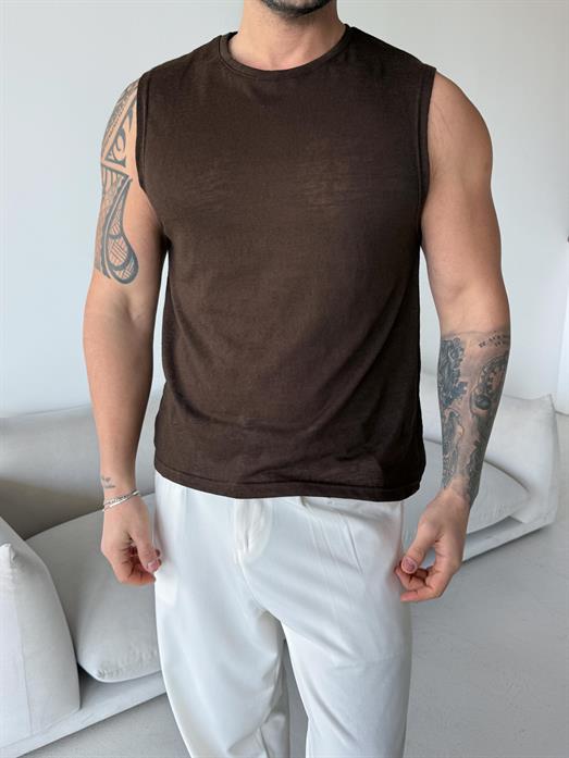 Kahve Basic marsel pamuk triko Antioch 9459