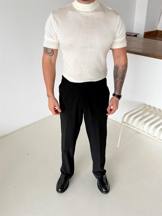 Kemik Yüksek Yaka Pamuk Triko SNZ T7012