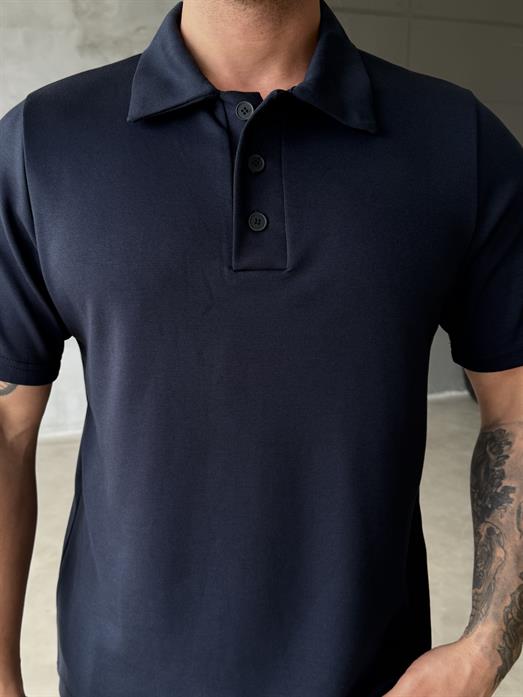 Lacivert Premium Pike Polo Yaka Antioch 9446