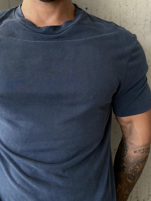 Lacivert Yumuşak Doku Slim Fit Süprem Tişört PNC 8167