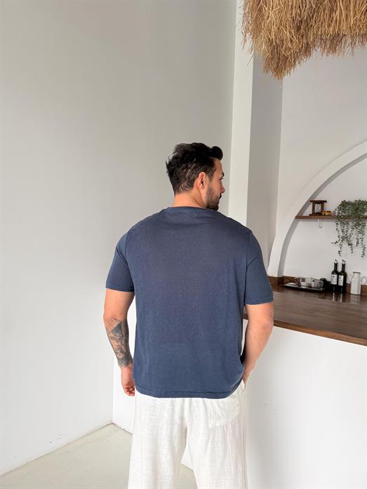 Mavi Maris Triko Kısa Kol Antioch 9449