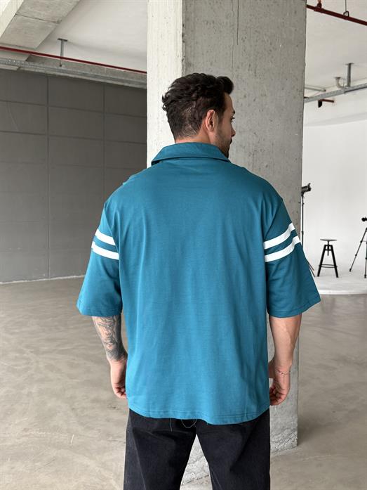 Mavi The follow Yakalı Tişört RP