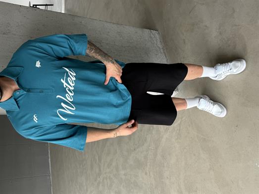 Mavi Wected Baskılı Polo Yaka T-SHİRT RP