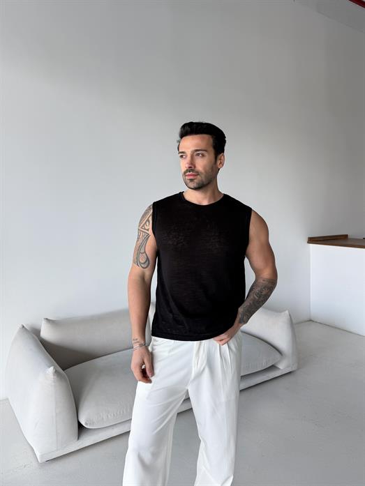 Siyah Basic marsel pamuk triko Antioch 9459