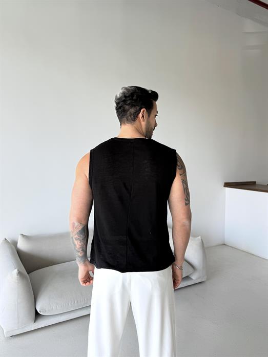 Siyah Basic marsel pamuk triko Antioch 9459