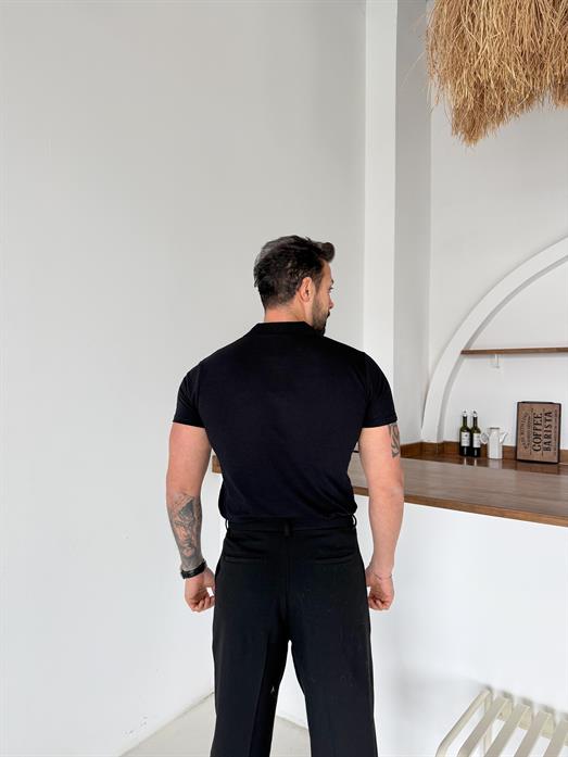 Siyah Lacos Polo Yaka TK