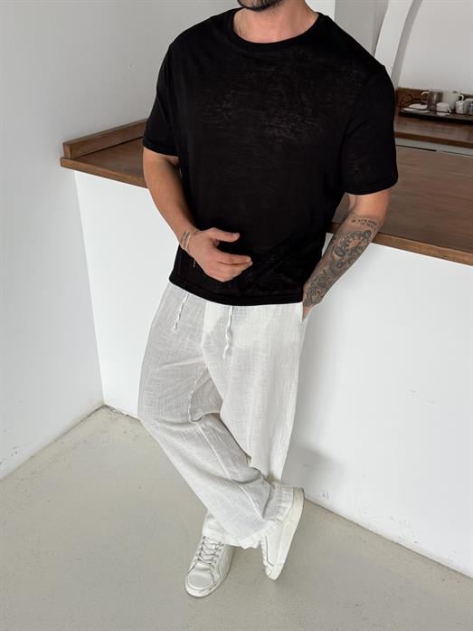 Siyah Maris Triko Kısa Kol Antioch 9449