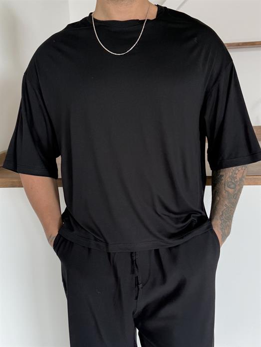 Siyah Oysho Suprem Bol T-SHİRT PNC 8150