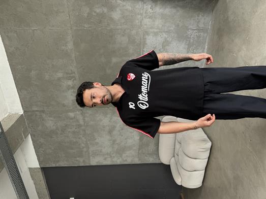 Siyah Türkiye Ottoman Polo Tişört RSP 1015