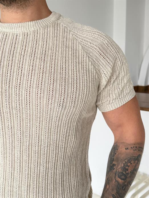 Taş Desenli İtalyan Pamuk Triko SNZ  T7284