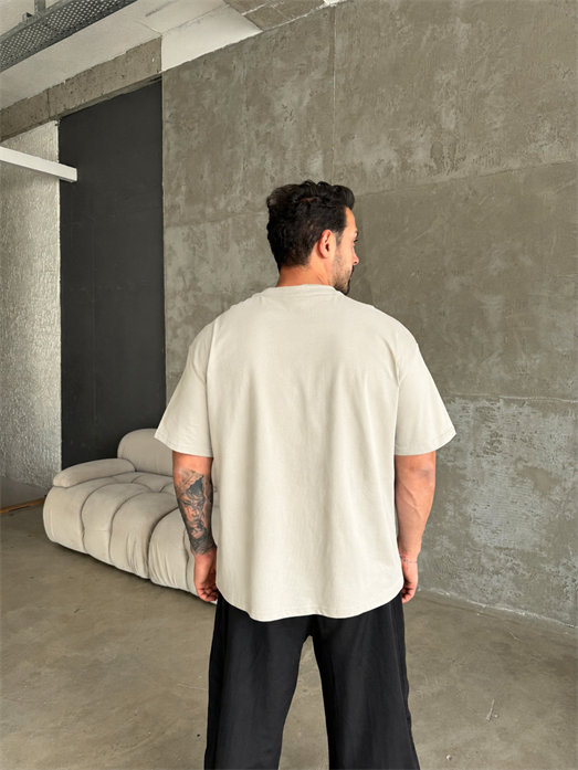 Taş Düz Compak Oversize T-SHİRT SC