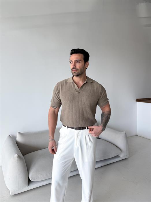 Vizon Açma yaka triko Antioch 3172