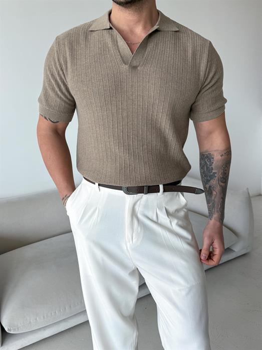 Vizon Açma yaka triko Antioch 3172