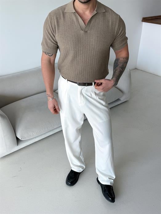 Vizon Açma yaka triko Antioch 3172