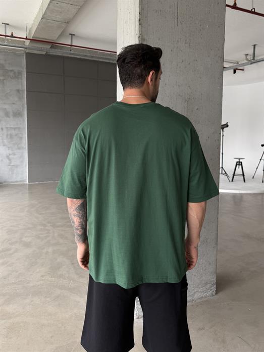 Zümrüt Düz Oversize T-SHİRT RP