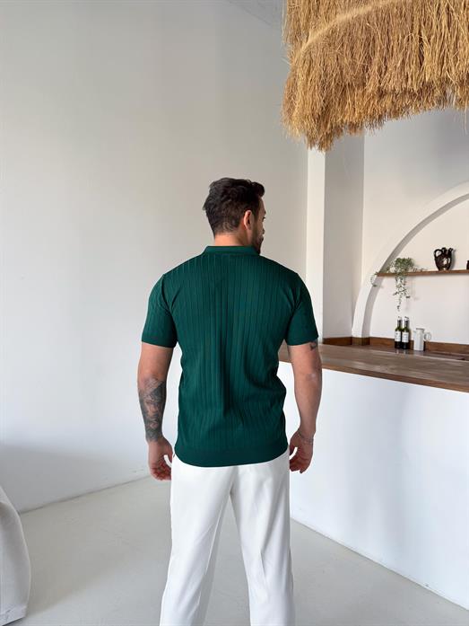 Zümrüt Saç Örgü Fermuarlı Triko TK