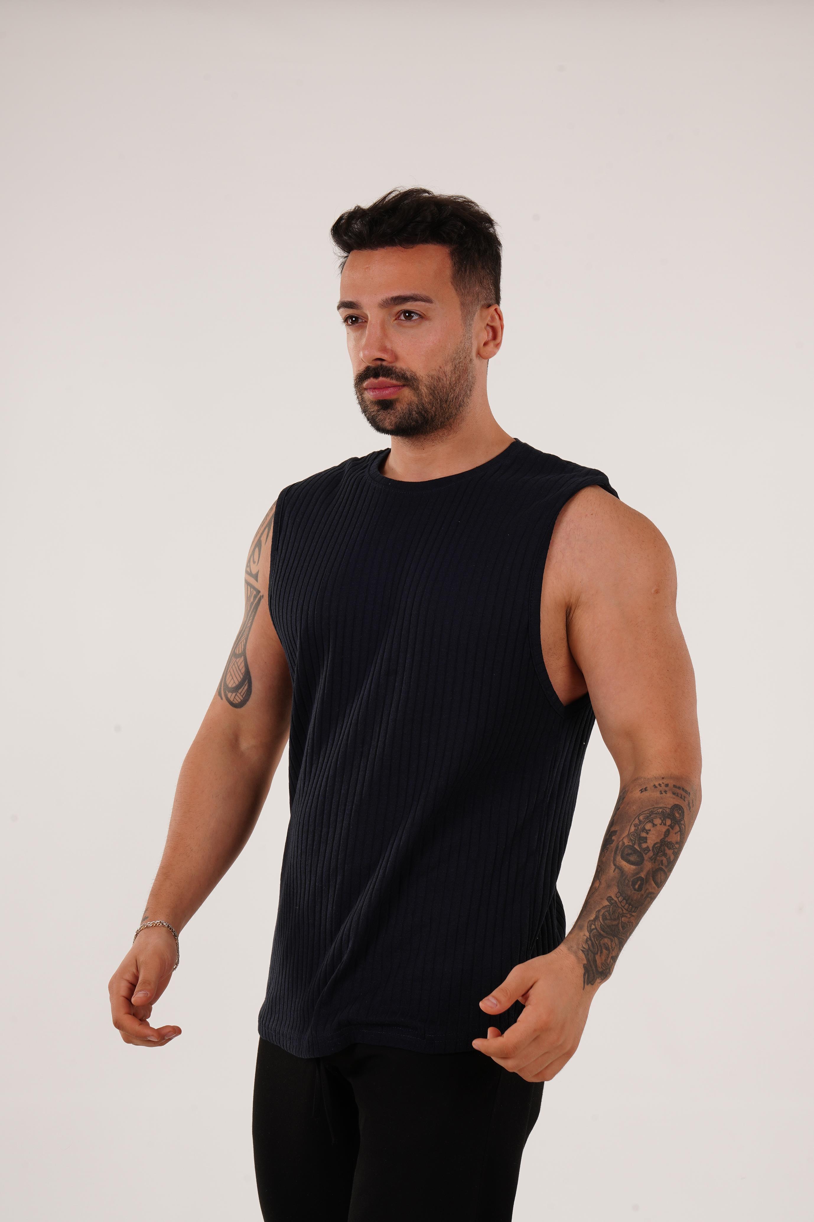ATLETLacivert Raporlu Biyeli Sıfır Kol Oversize