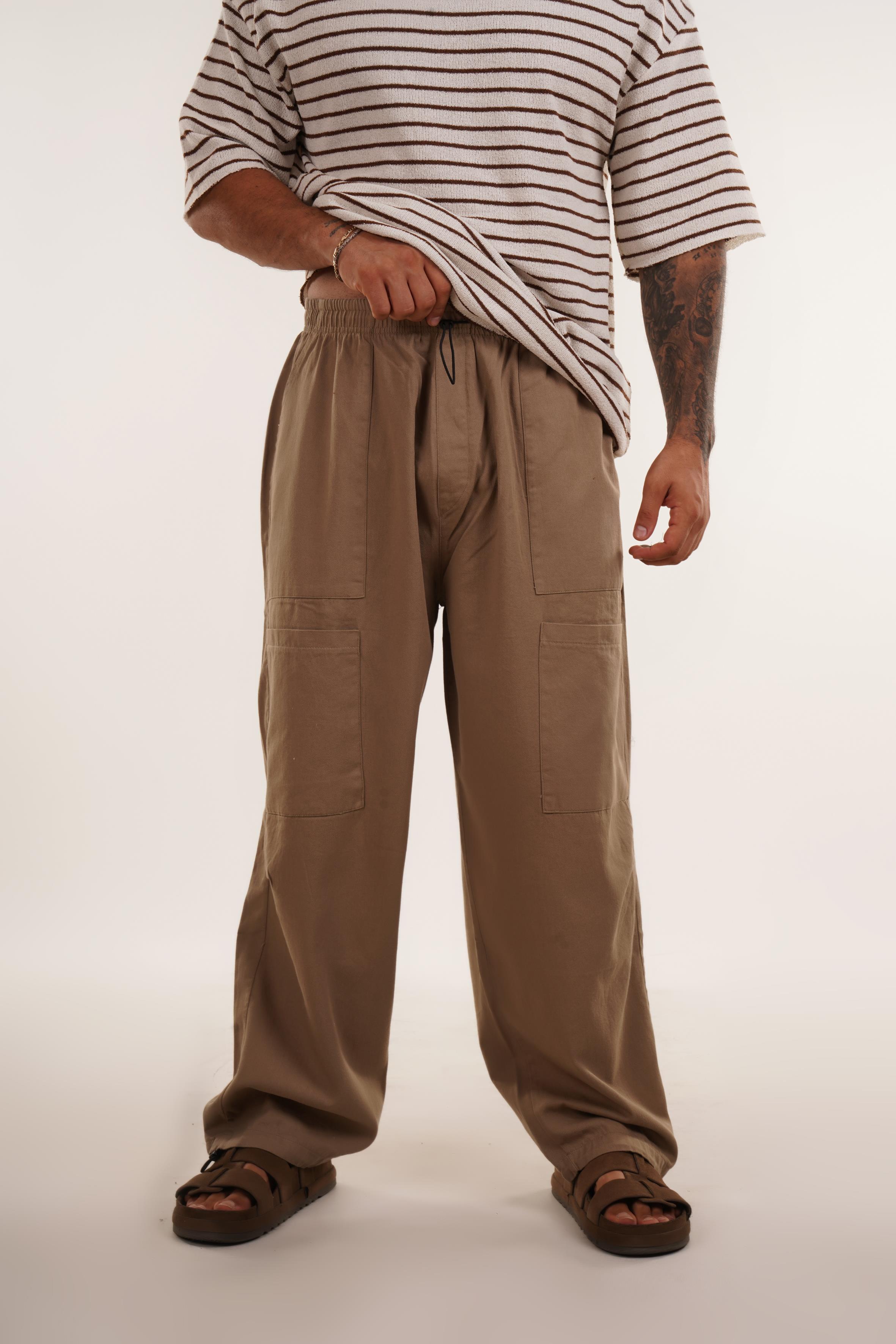 EŞOFMAN ALTI & JOGGERKahve Ön Dört Cepli Baggy Pant. VMS 40697