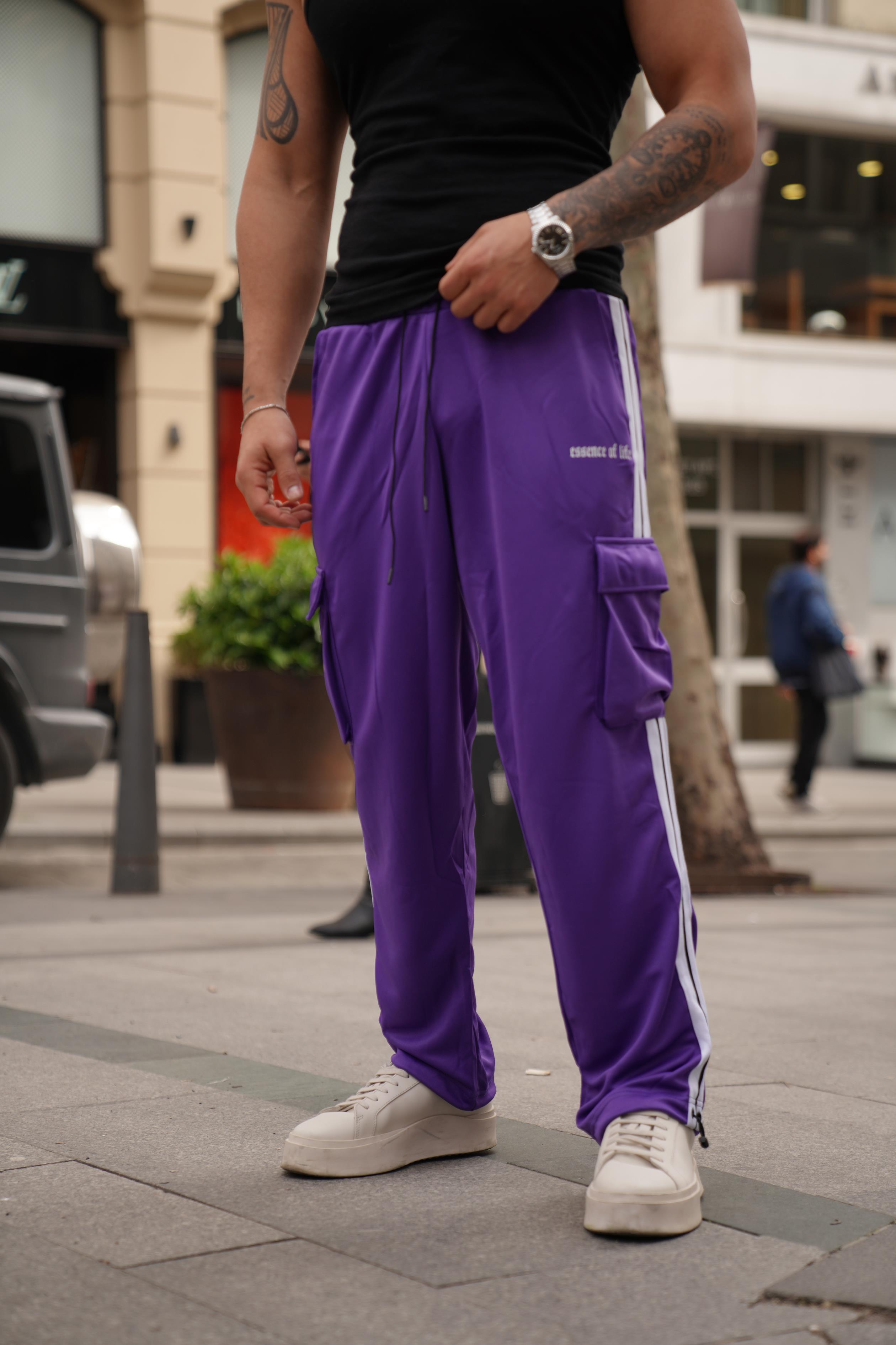 EŞOFMAN ALTI & JOGGERMor Dalgıç Kumaş Essence Of Life Şeritli Eşofman VMS