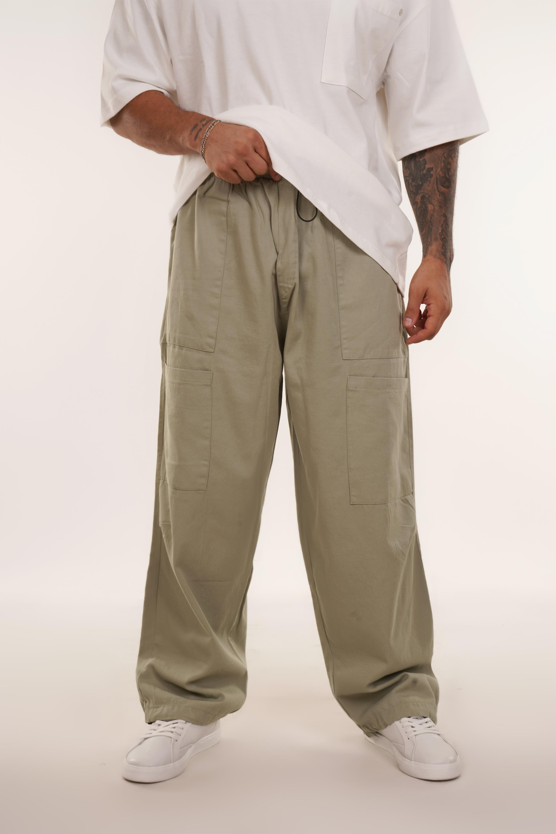 EŞOFMAN ALTI & JOGGERSuyeşili Ön Dört Cepli Baggy Pant. VMS 40697