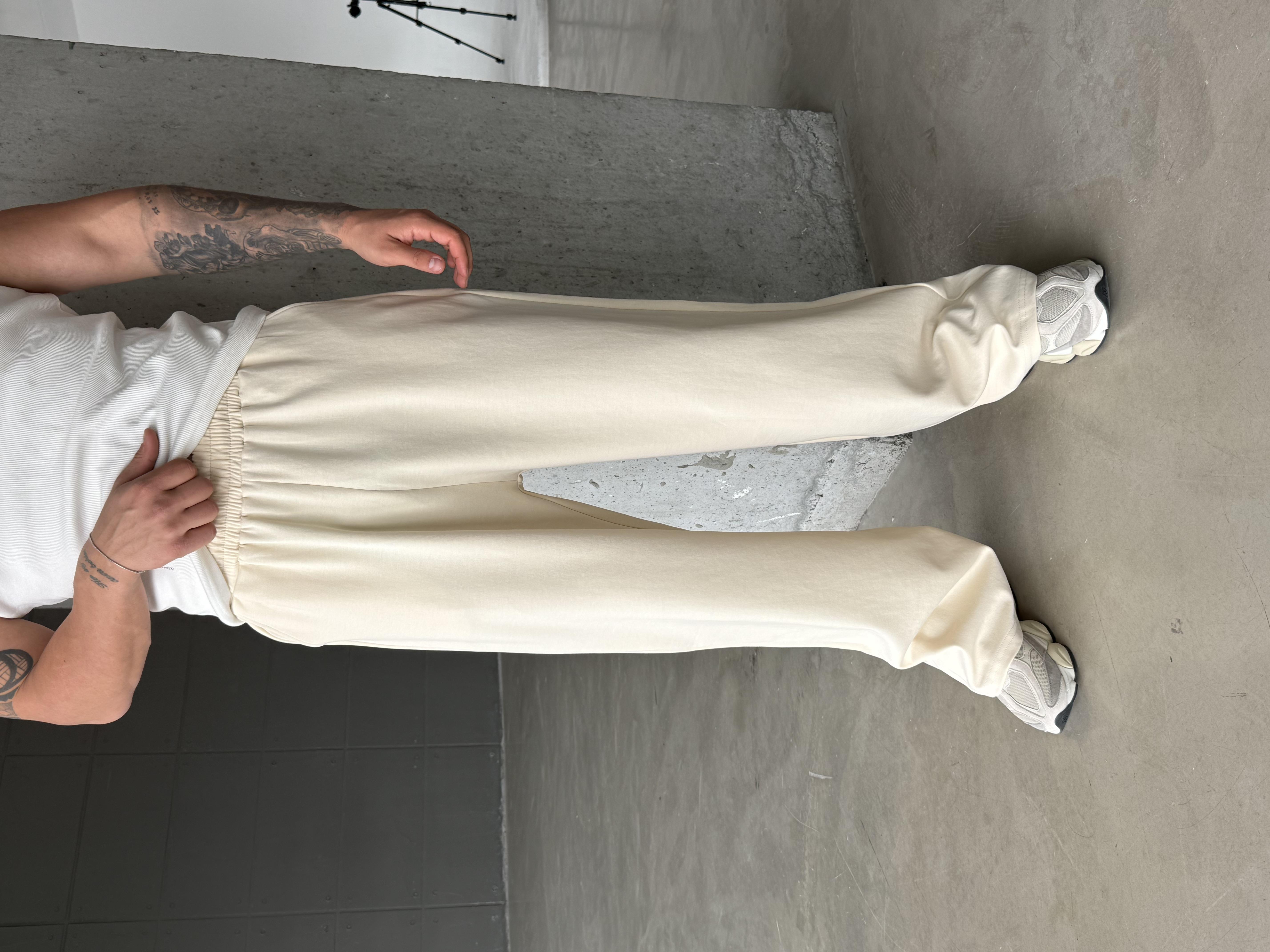 EşofmanBej Basic Baggy Pamuk Eşofman SC