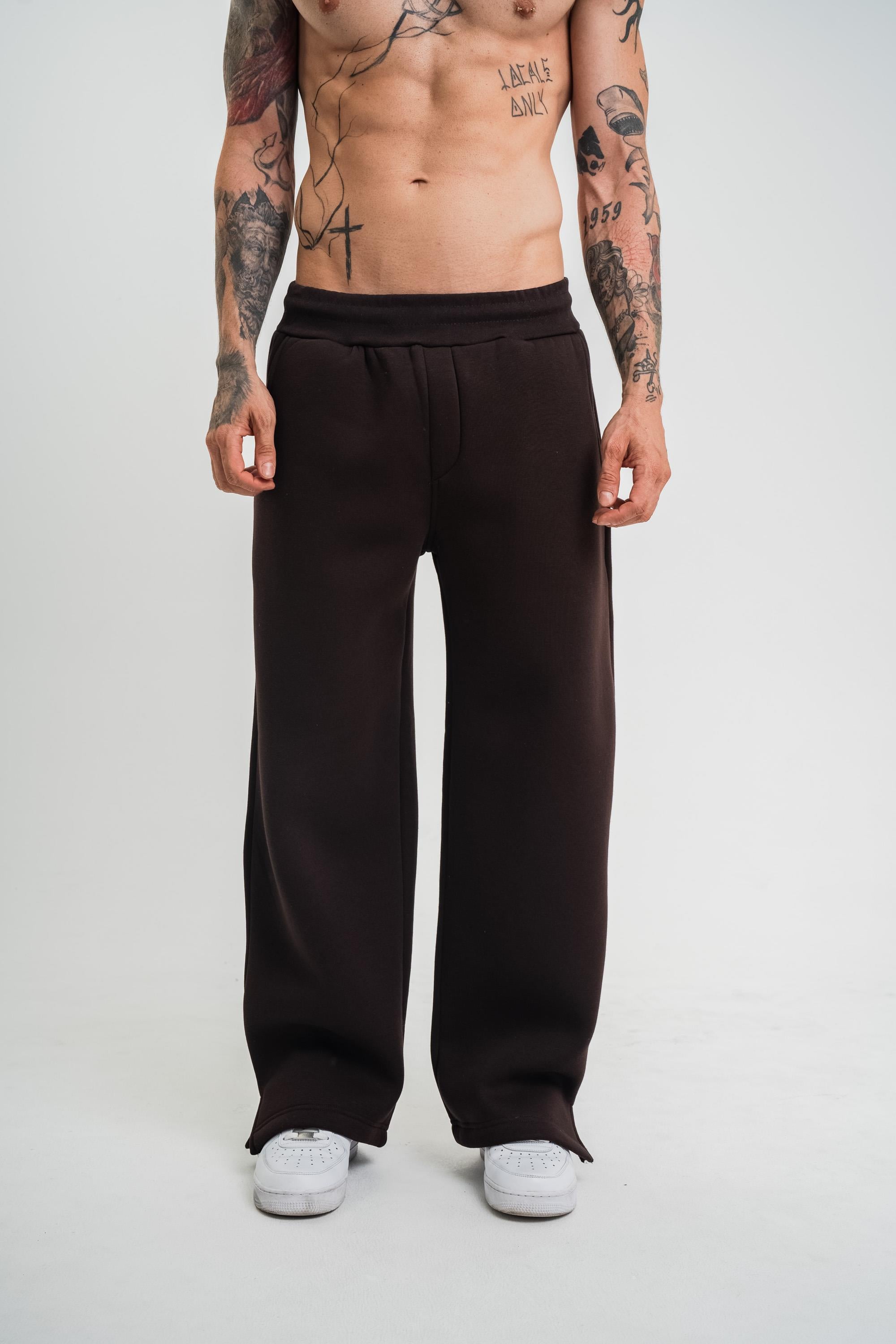 EşofmanKahve Düz Sage Baggy Alt PLZ