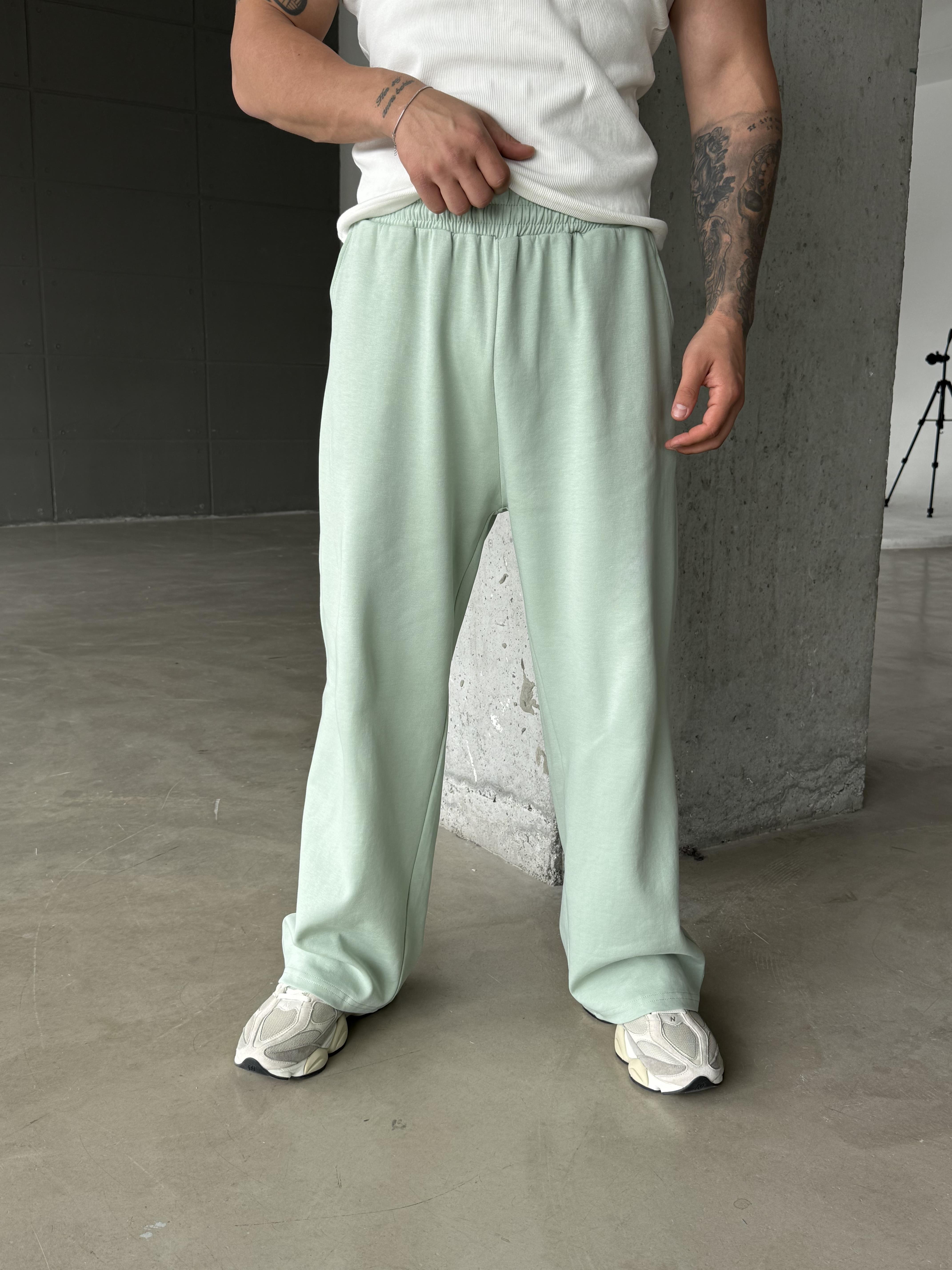 EşofmanSuyeşili Basic Baggy Pamuk Eşofman SC