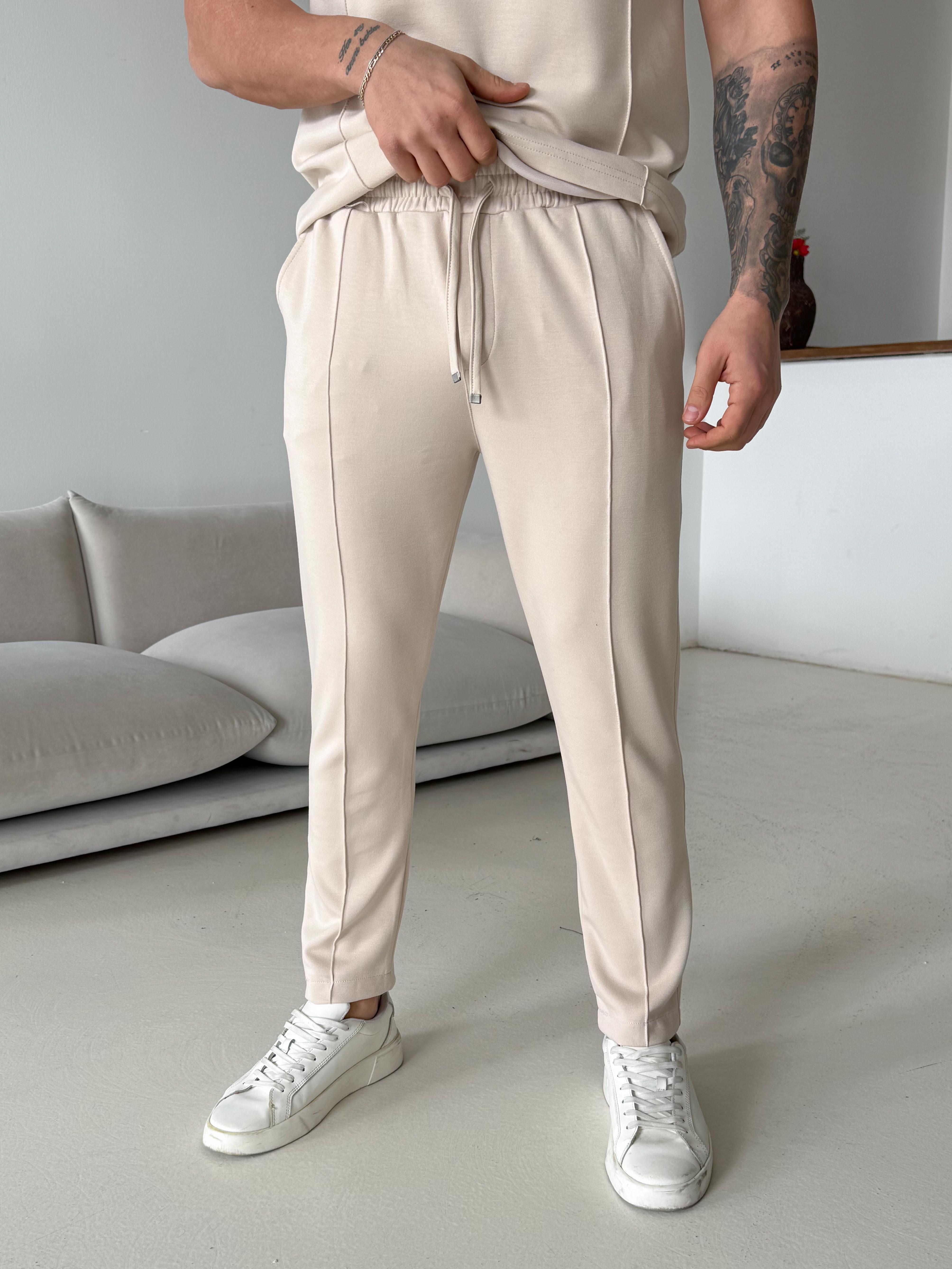 GabardinBej Çimalı Regular Oysho Pantalon LNS 22079