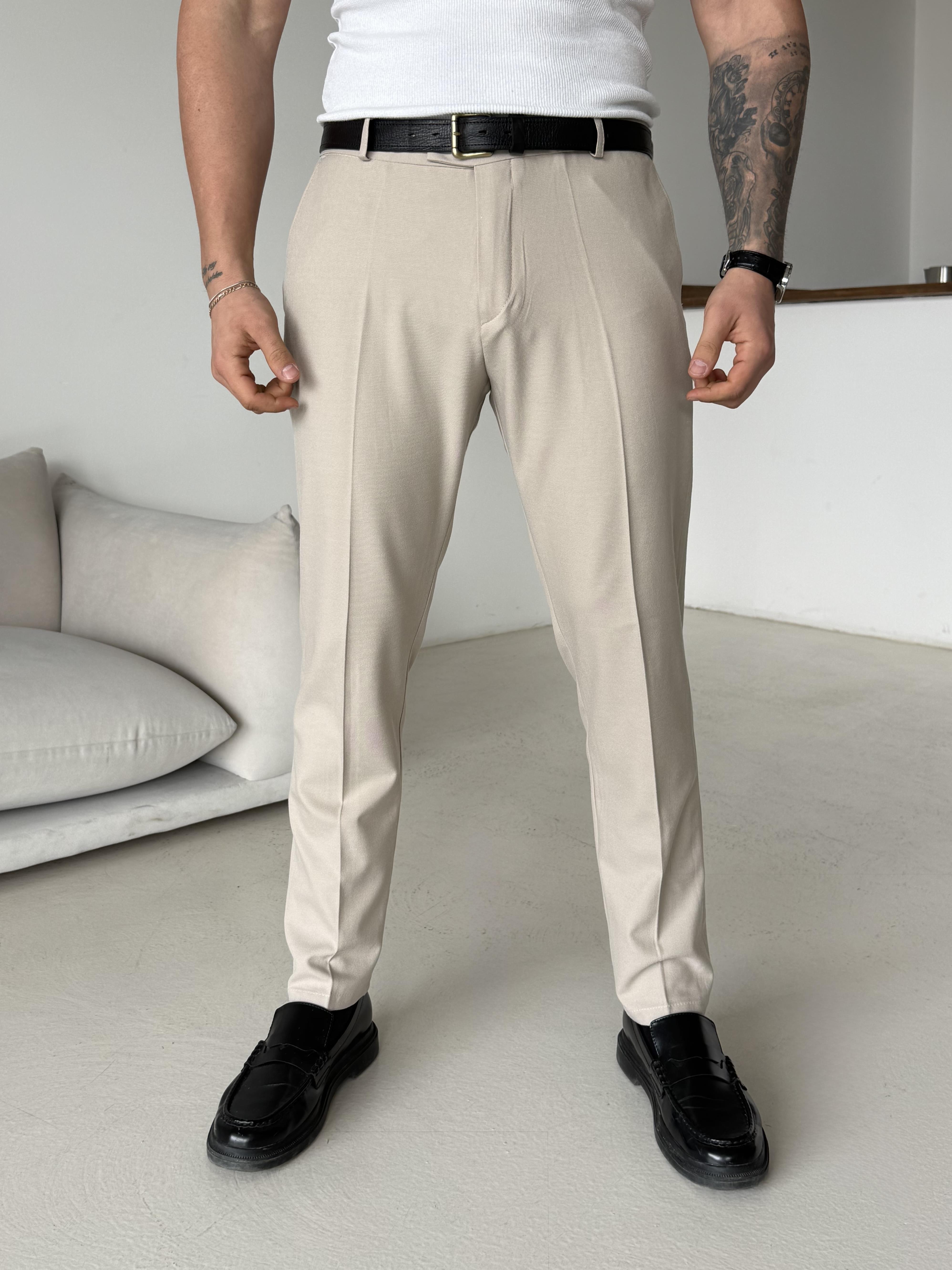 GabardinBej Dilli Slim Fit Kumaş Pantalon SC