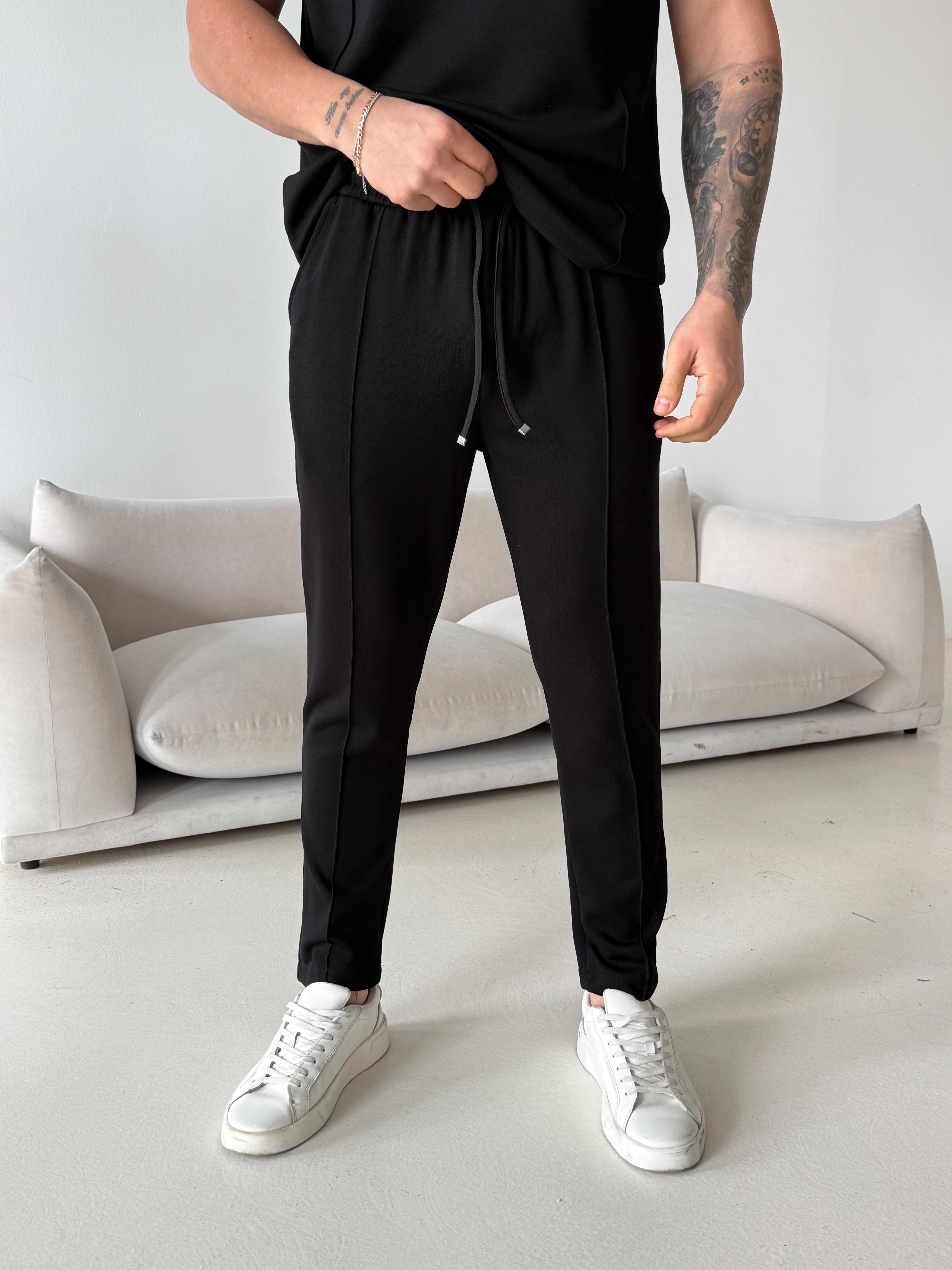 GabardinSiyah Çimalı Regular Oysho Pantalon LNS 22079