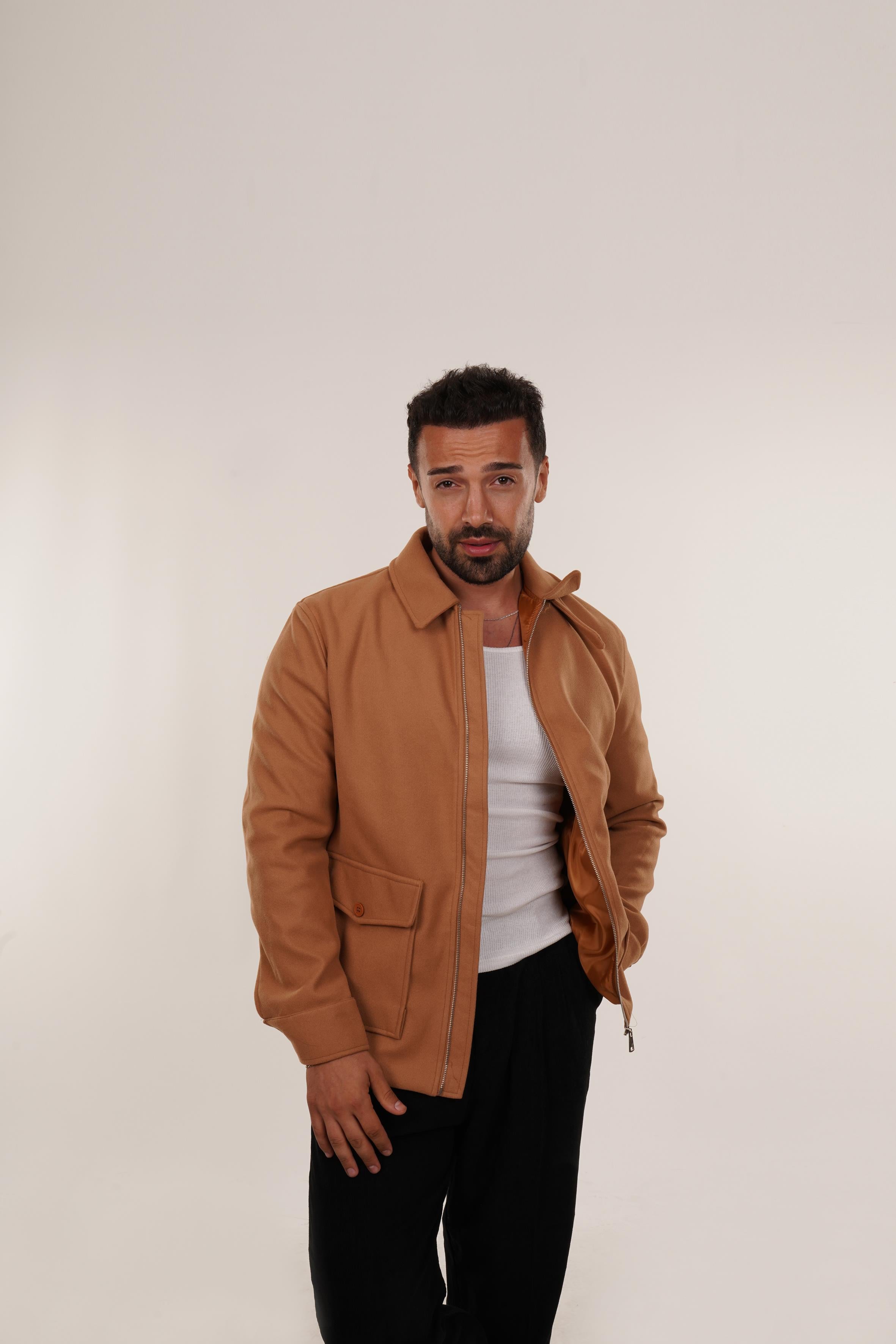 KaşeVizon Kaşe Kısa Ceket PNC 5041