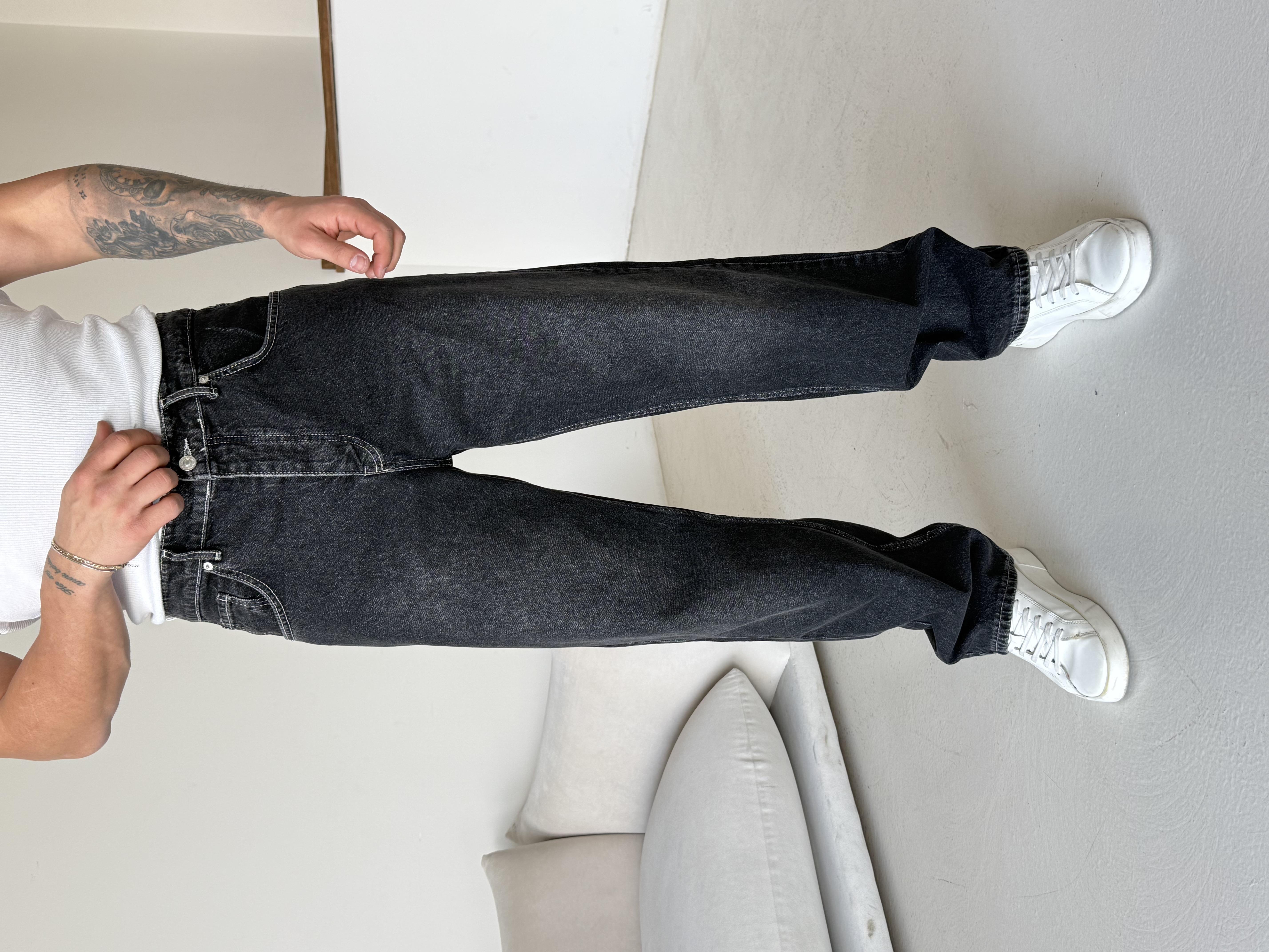 KOT PANTOLONAntrasit Dark Baggy Kot Pantalon MB 671-3