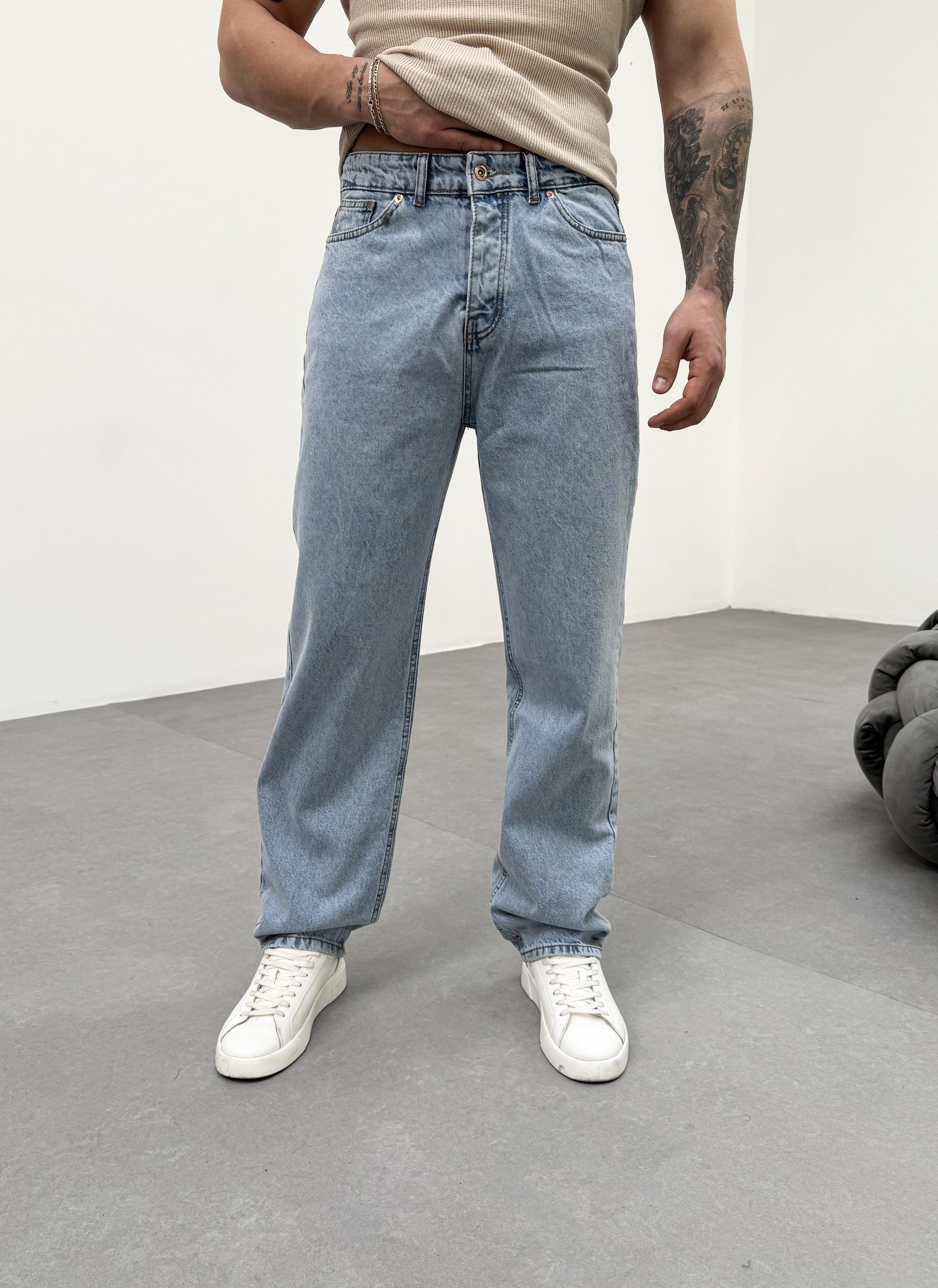 KOT PANTOLONBuz Mavi Baggy Kot Pantolon KRL