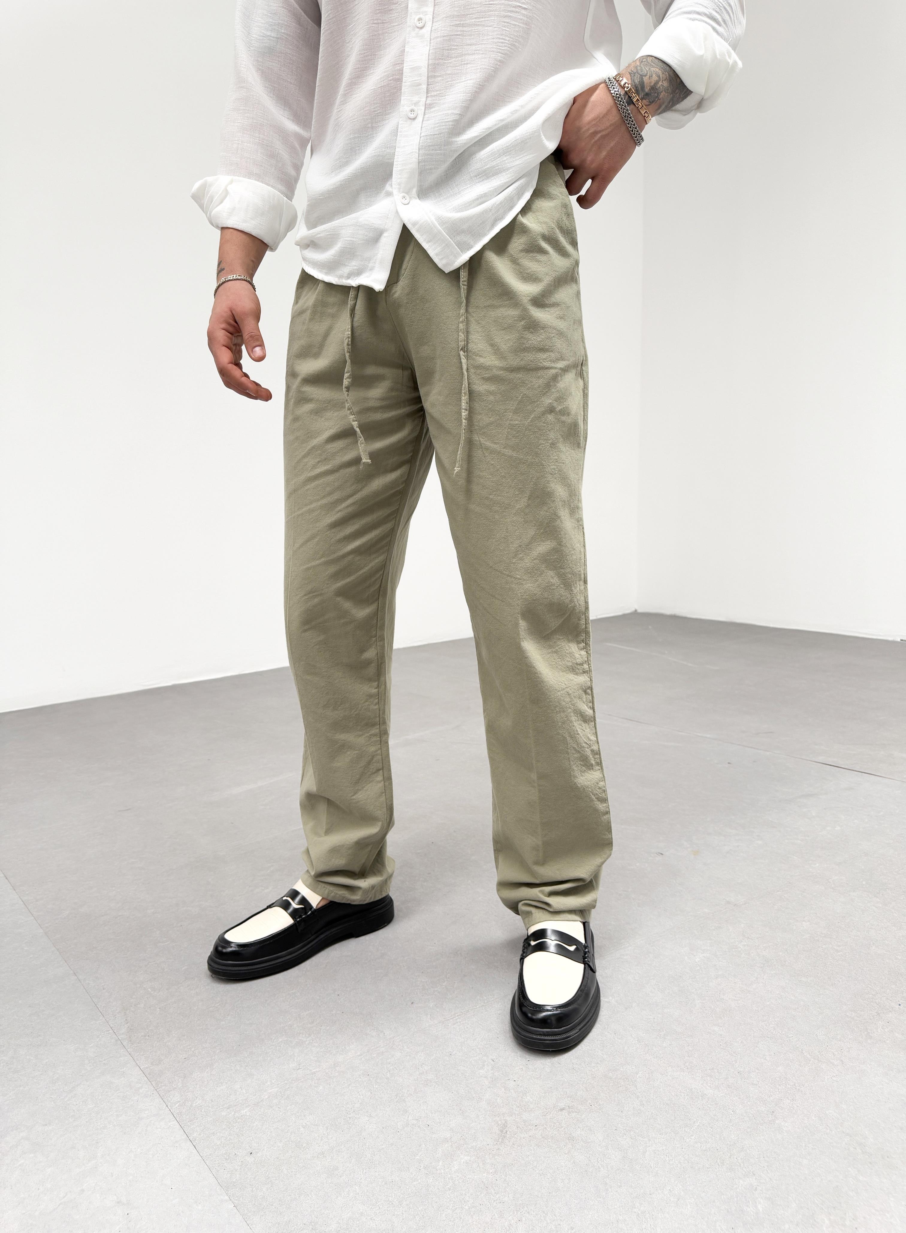KOT PANTOLONHaki Bel İpli Baggy Pantalon SNZ M4595