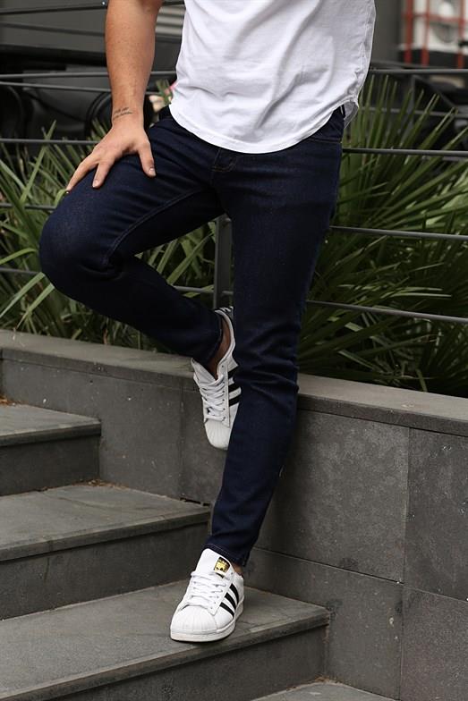 KOT PANTOLONStandart Düz Lacivert Slim Fit Kot Pantolon 0039 2024