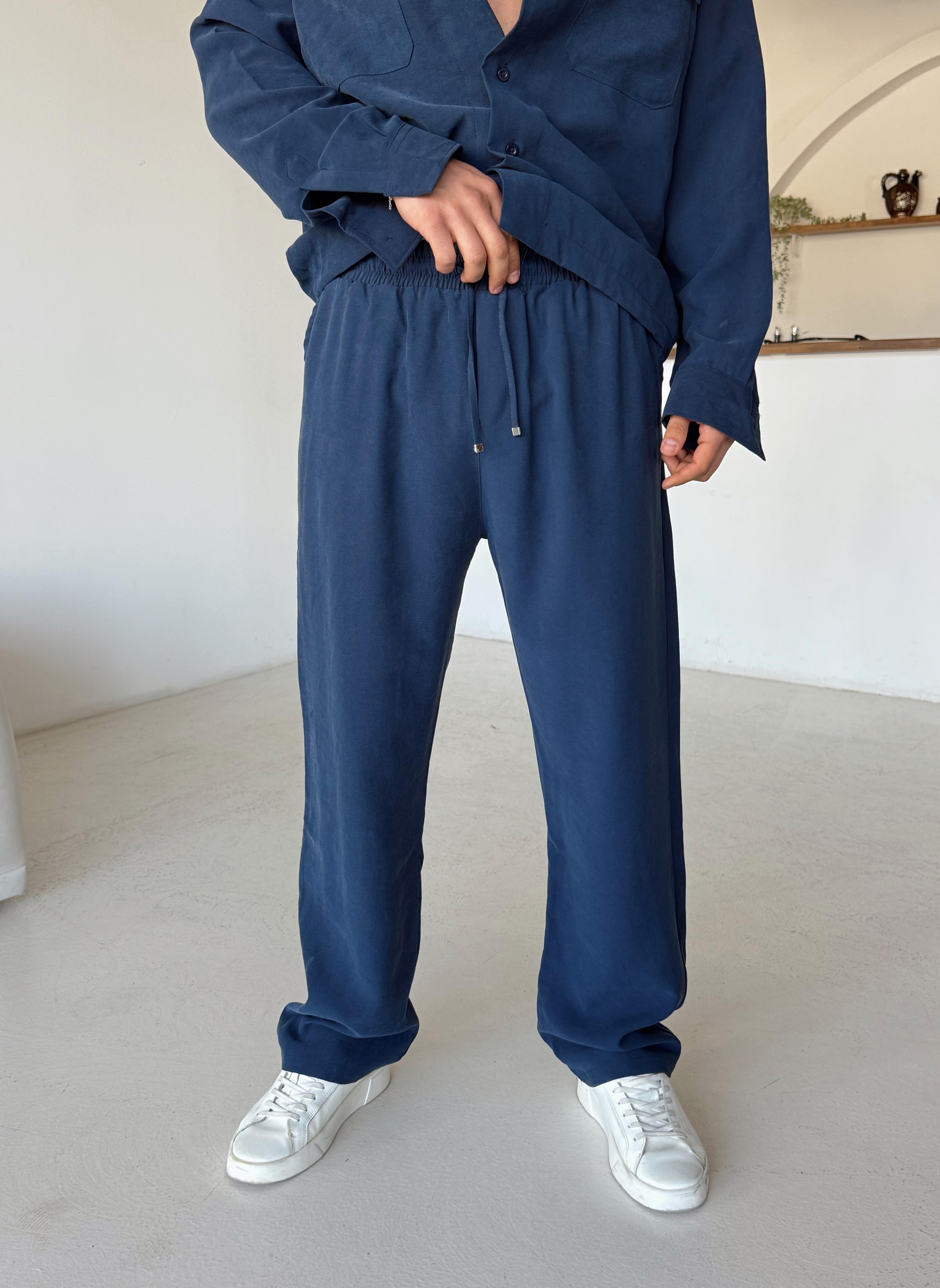 KUMAŞ PANTOLONLacivert Diogenal Tensel Gramajlı Cep Kapaklı Pantalon Snz 50531