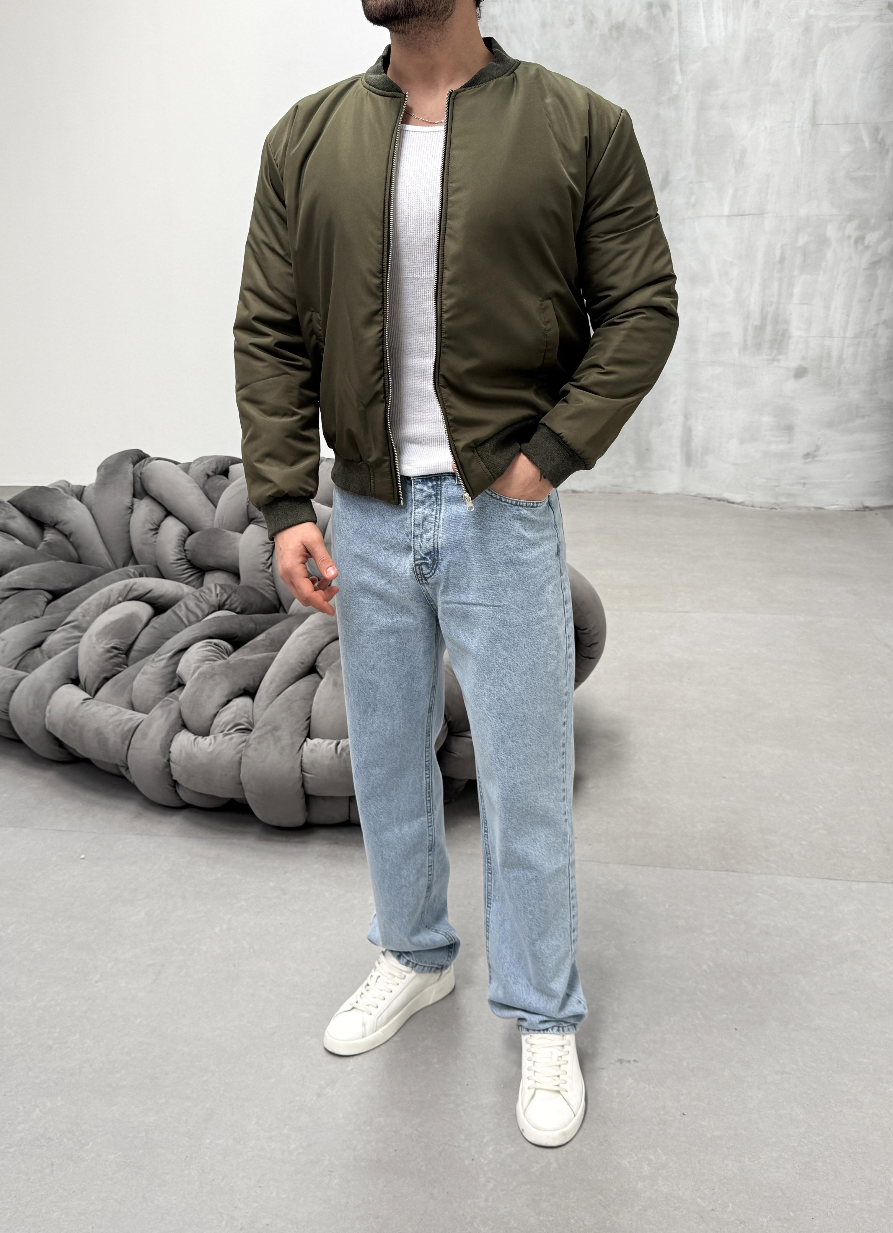 MONTHaki YAKA RİBANALI BOMBER CEKET