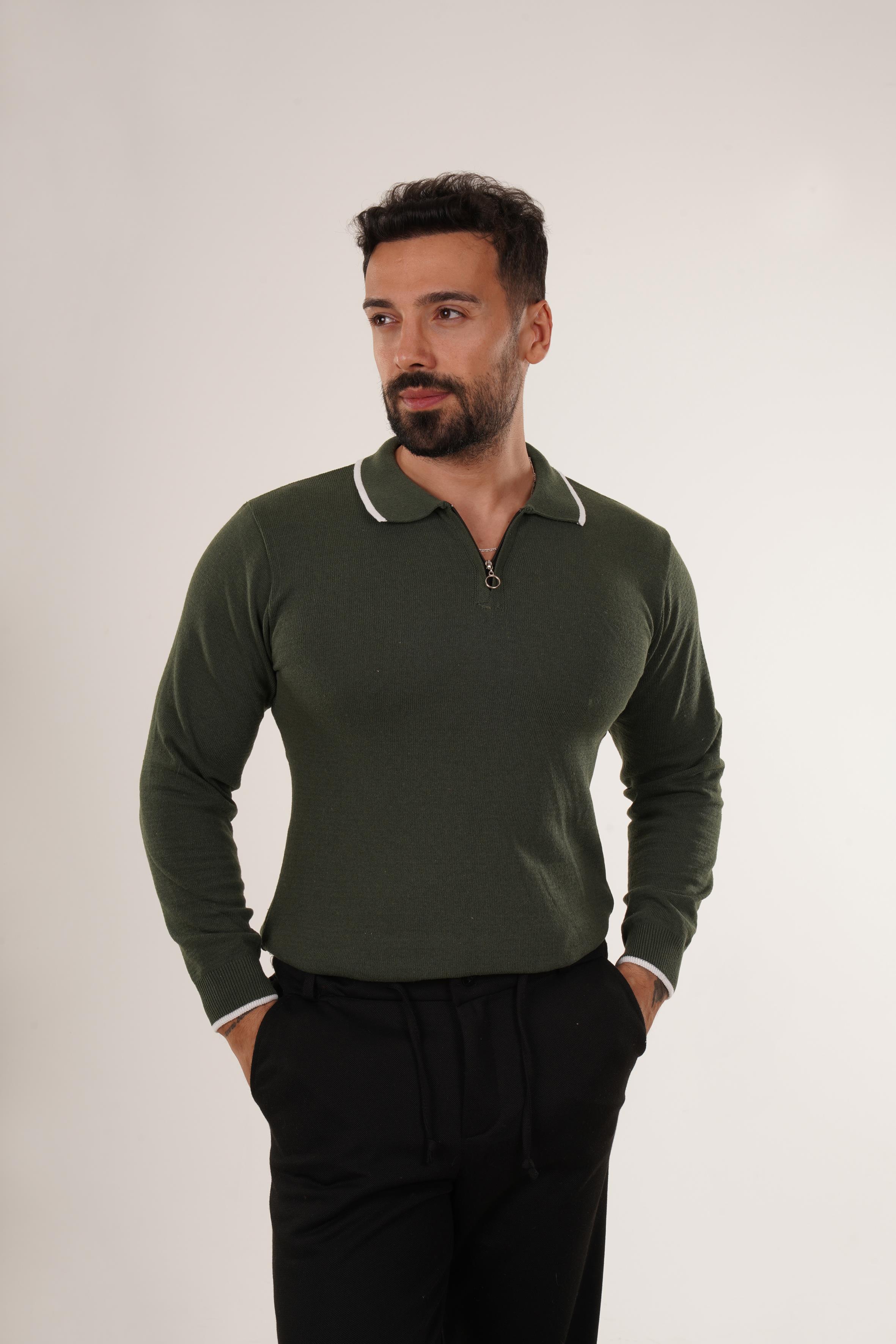 POLO YAKAHaki Açma Yaka Triko Polo