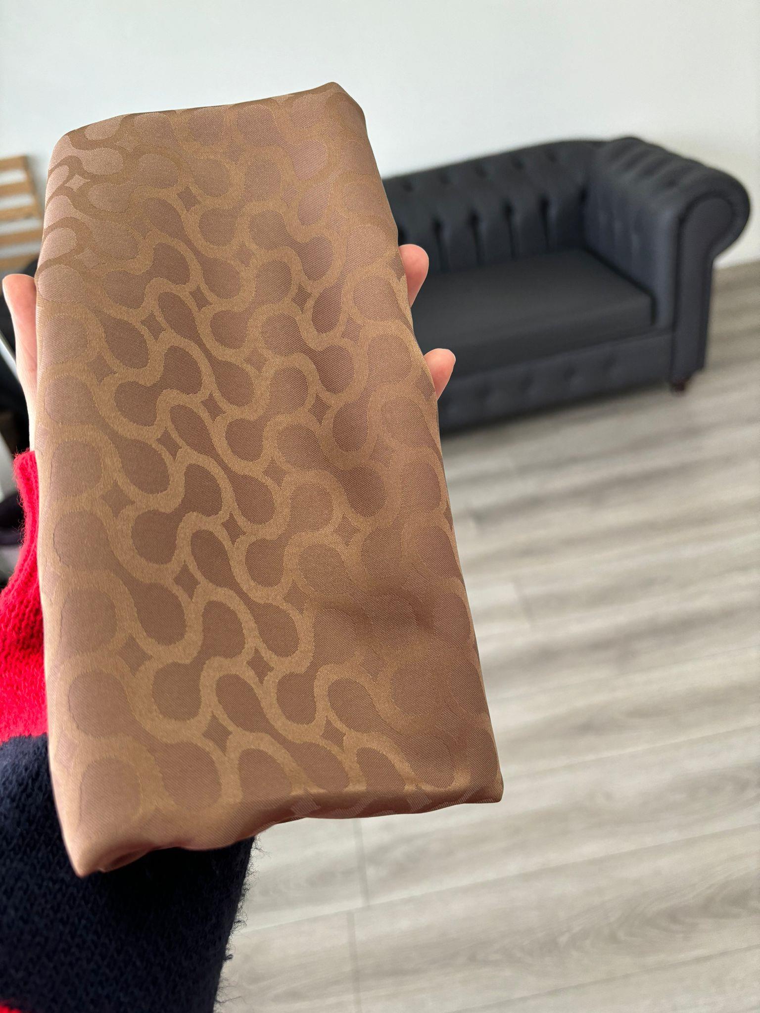 Bloom Desen Jakar Şal Vizon